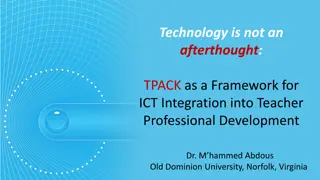 TPACK Framework: Enhancing Teacher Professional Development Through Technology Integration