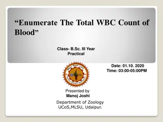 Total WBC Count of Blood Estimation Procedure