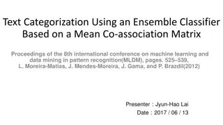 Text Categorization Using Ensemble Classifier and Mean Co-association Matrix