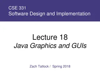 Java Graphics and GUI Programming Overview
