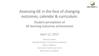 Student Perceptions of General Education Learning Outcomes Achievement