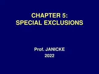 Understanding Special Exclusions in Legal Proceedings