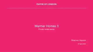 London Mayor's Warmer Homes Programme for Private Rented Sector - Overview & Funding