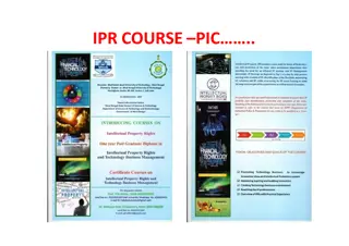 Intellectual Property Rights and Technology Business Management Courses