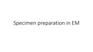 Specimen Preparation in Electron Microscopy - Detailed Procedure Guide