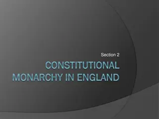 Constitutional Monarchy in England: From Charles II to the Glorious Revolution