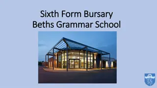 Understanding the Sixth Form Bursary at Beths Grammar School