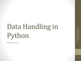 Understanding Data Types and Handling in Python