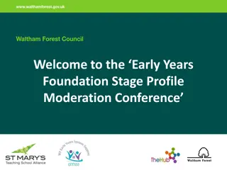 Insights from the Early Years Foundation Stage Profile Moderation Conference