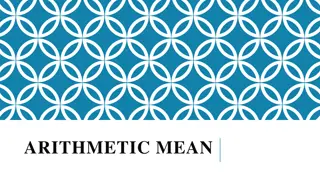 Understanding Arithmetic Mean Calculation