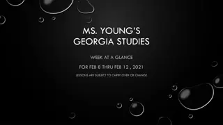 Georgia Studies Week at a Glance: Civil War and Reconstruction Focus