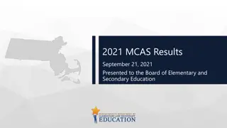 Massachusetts 2021 MCAS Results and Administration Overview