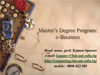 Master's Degree in e-Business - Training Skilled Professionals for Modern Society