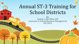 Annual ST-3 Training for School Districts - GASB 96 Updates Fall 2023