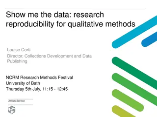 Research Reproducibility in Qualitative Methods: Challenges and Opportunities