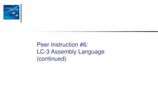 LC-3 Assembly Language Instructions and Translations