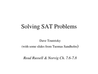 Solving SAT Problems: Techniques and Algorithms for Satisfiability