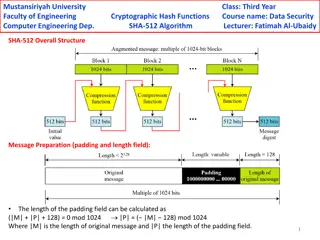 Mustansiriyah University Cryptographic Hash Functions Course Overview