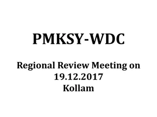 PMKSY-WDC Regional Review Meeting Insights