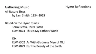 Hymn Reflections and Liturgy for Spiritual Gathering
