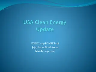 US Clean Energy Projects and Emissions Reduction Efforts 2016-2017