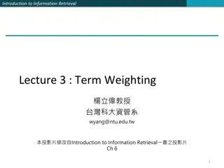 Understanding Term Weighting in Information Retrieval