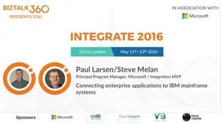 Connecting Enterprise Applications to IBM Mainframe Systems at INTEGRATE 2016 London