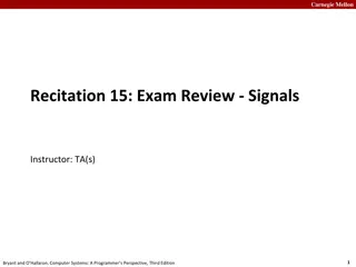 Carnegie Mellon Signals and Handling Overview