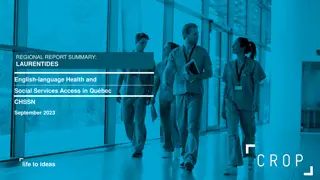 Access to English-Language Health and Social Services in Laurentides