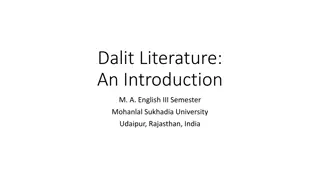 Understanding Dalit Literature: A Comprehensive Introduction
