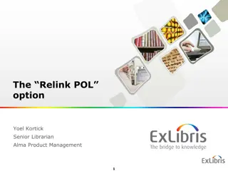 Managing POL Links for Inventory and Record Updates