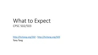 Expectations and Responsibilities in CPSC 502/503 Course