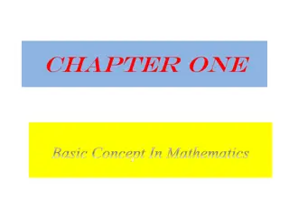 Understanding Basic Concepts in Mathematics