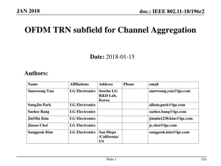Optimizing OFDM TRN Subfield for Channel Aggregation in IEEE 802.11-18/196r2 Document