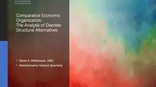 Comparative Economic Organization: Analysis of Structural Alternatives by Williamson