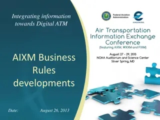 Developing Digital ATM Business Rules with AIXM Integration