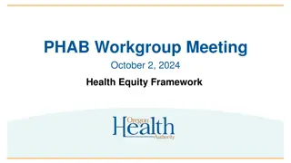 Health Equity Framework Discussion at PHAB Workgroup Meeting