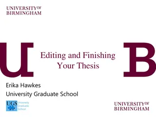 Enhance Your Thesis Writing: Structure, Editing, and Finishing Tips