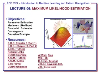 Introduction to Maximum Likelihood Estimation in Pattern Recognition