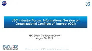 NASA Industry Forum on Organizational Conflicts of Interest