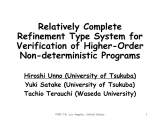 Verification of Higher-Order Non-deterministic Programs with Refinement Types
