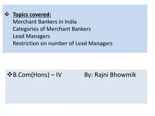 Merchant Bankers in India: Categories, Services, and Leading Players
