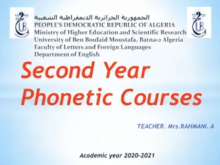 Understanding Distinctive Features of English Phonemes