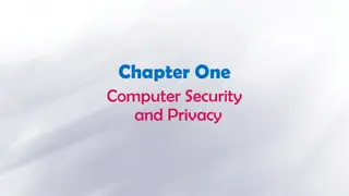 Computer Security and Privacy: Evolution and Importance