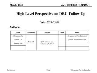 IEEE 802.11-24/477r1 High-Level Perspective on DRU Follow-Up