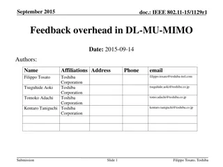 Improve Efficiency of MIMO Compressed Feedback Mechanism