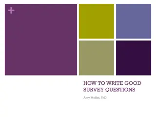 Crafting Effective Survey Questions - Tips and Guidelines