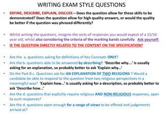 Crafting Effective Exam Style Questions for Students
