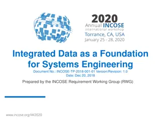 Integrated Data as a Foundation for Systems Engineering Whitepaper