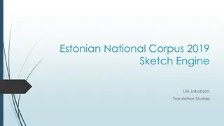 Estonian National Corpus 2019: Features and Search Capabilities